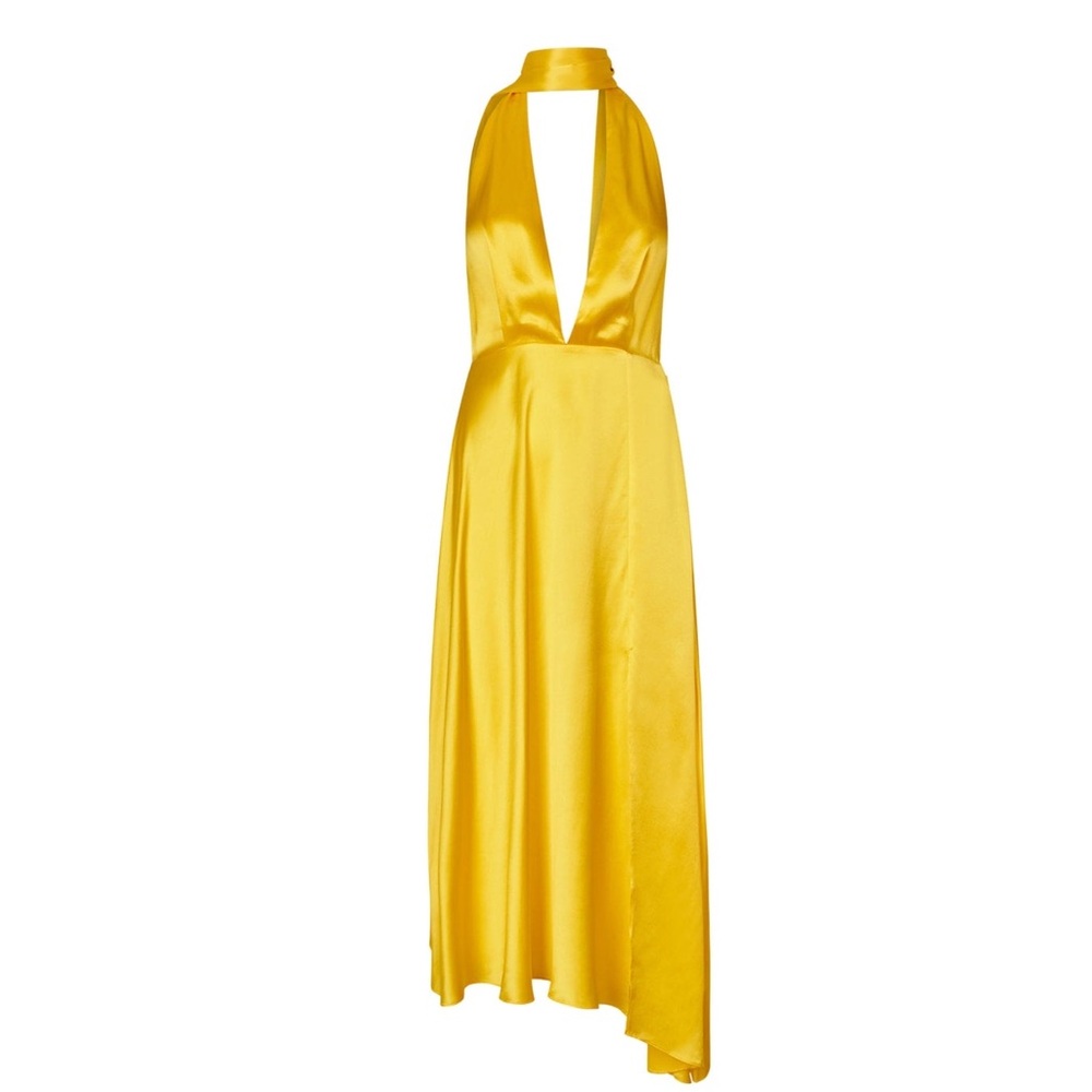 Saks Potts Emrata Dress Yellow XL